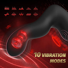 Charger l'image dans la galerie, Plug Anal Sex Toys Vibromasseur pour Homme avec Gonflage Automatique et 10 Modes de Vibration, Masseurs de Prostate Vibrant avec Anneau Pénien et Télécommande, 3 in 1 Sex Toýs Homme Gode Anal