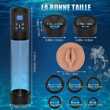Charger l'image dans la galerie, Pompe à Pénis Sex Toys Homme Masturbeuse - Jouets Sexuels pour la Masturbation Masculine，Sextoy Pompe à Vide Extender avec 4 Modes D'aspiration, Jouet Adulte avec Anneau de Bite et Vagin Réaliste