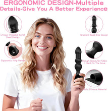 Charger l'image dans la galerie, Perles Anales-Wordone Plugs Anals Vibrants avec 10 Vibrations&amp;7 Poussées, Masseur de Prostate, Jouet Anal pour Adulte, Jouets Sexuels pour Mâles, Vibromasseur Point G Bullet pour Hommes&amp;Femmes