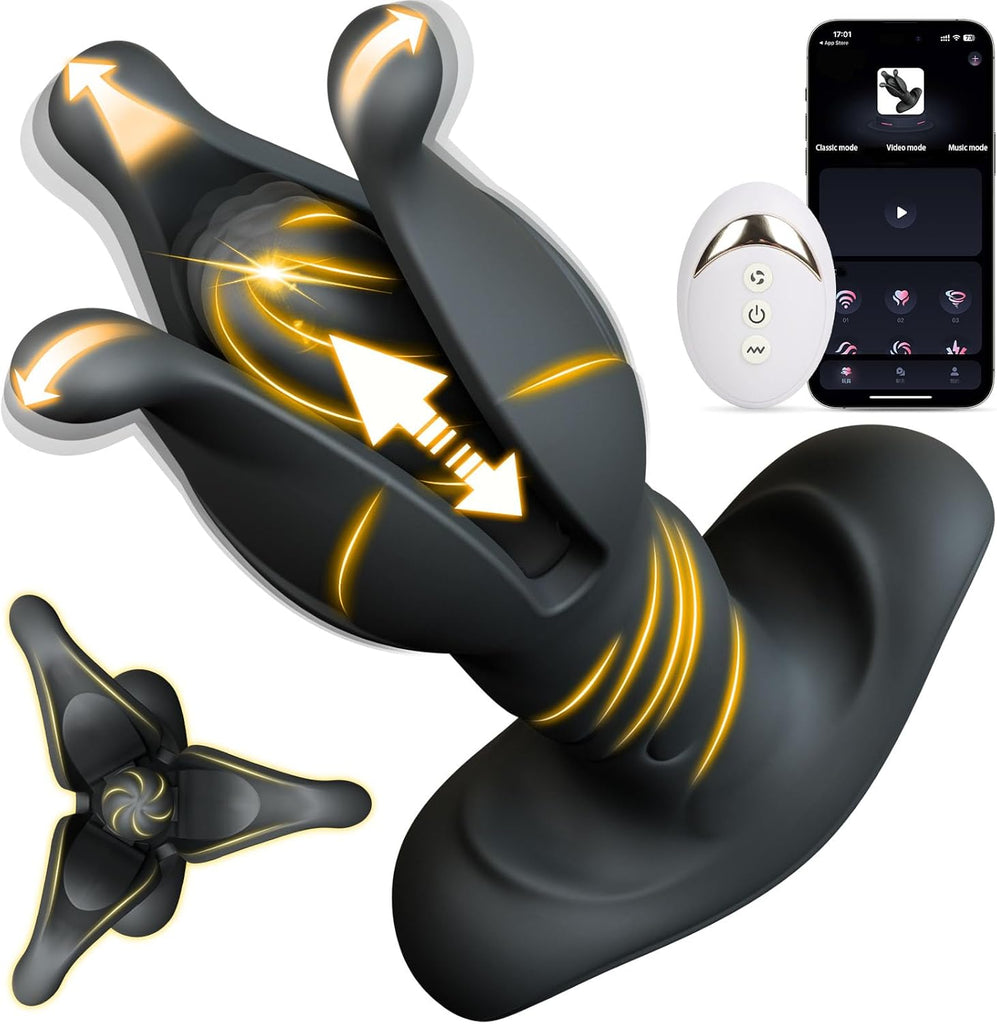 Vibromasseur anal pour hommes stimulation de la prostate vibromasseur anal pour hommes sextoy avec fonction de choc de tension masseur anal pour hommes dilatateur anal