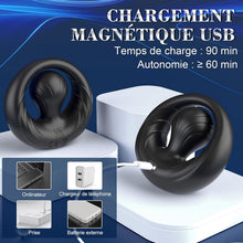 Charger l'image dans la galerie, Anneaux de Pénis Vibrant Sex Toýs Homme - Anneau Vibrant Pénis Homme avec Vibrateur Boule Réglable 360° Anneau Penien - Anneau Hommes Sextoyse Couple Plaisir 10 Mode Vibromasseurs Pour HommeCockring