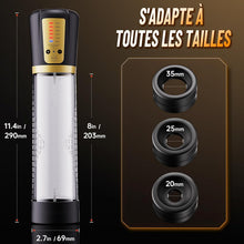Charger l'image dans la galerie, Pompes à Pénis Masturbateur Sex Toýs Homme - Masturbâteur Homme Mains Libres avec 5 Succions et 6 Anneaux Péniens, Pompe a Penisse Électrique pour Agrandir son Pénis Masturbateurs Masculins Sex Toys