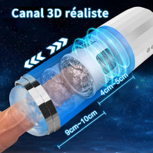 Charger l'image dans la galerie, Masturbeuse Homme，Masturbateurs Masculins，Avec 10 Modes de Vibration et 5 Modes de Succion ，Piston Rétractable et rotatif au Niveau du Gland，Masturbateur Automatique