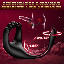 Charger l'image dans la galerie, Plug Anale,Prostate Homme Sex Toýs Anals- Prostate Stimulant Vibrant avec 10 Modes, Gode Plug Anal Vibrant Anneau Vibrant Pénis Homme, Vibromasseurs Homme à Distance Sextoy Homme Couple Plaisir