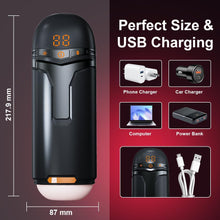 Charger l'image dans la galerie, Masturbateur électrique à pompe à vide avec 10 modes de poussée, rotation, vibration et succion