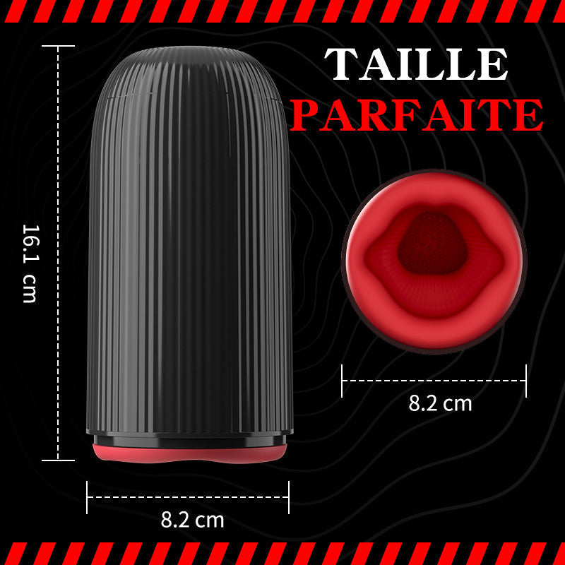 Cyclone Thruster Vibrateurs péniens avec vibration rotative et fonction d'aspirationd'aspiration