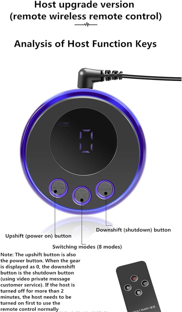 Kit de dilatateur urétral électrique avec anneau pénien et sonde de stimulation, 8 modes