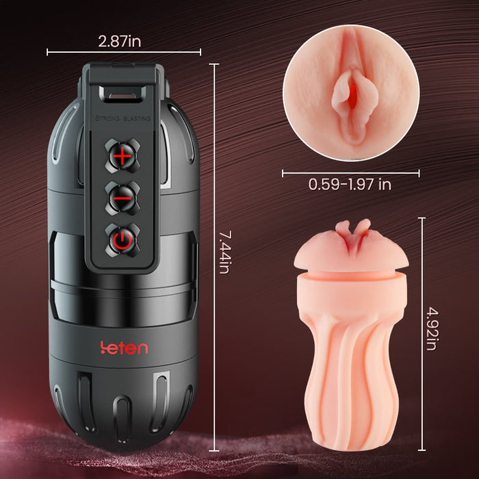 Flash - Masturbateur masculin vibrant à 10 modes avec mode vocal et contrôle via application