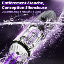 Charger l'image dans la galerie, Masturbateur Masculin Électrique Sex Toys - Masturbateur Masculin Automatique avec 10 Modes de Rotation et Modes de Poussée, Masturbateurs de Pénis avec Mode Rafale, Jouet Sexuel Pour Hommes