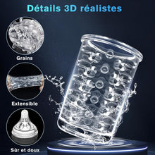Charger l'image dans la galerie, Masturbateur sex toys vibromasseurs pour homme mains libres avec 7 modes de rotation et fonction choc, masculins masturbeuse orale érotique jouet sexuel, pompe penis