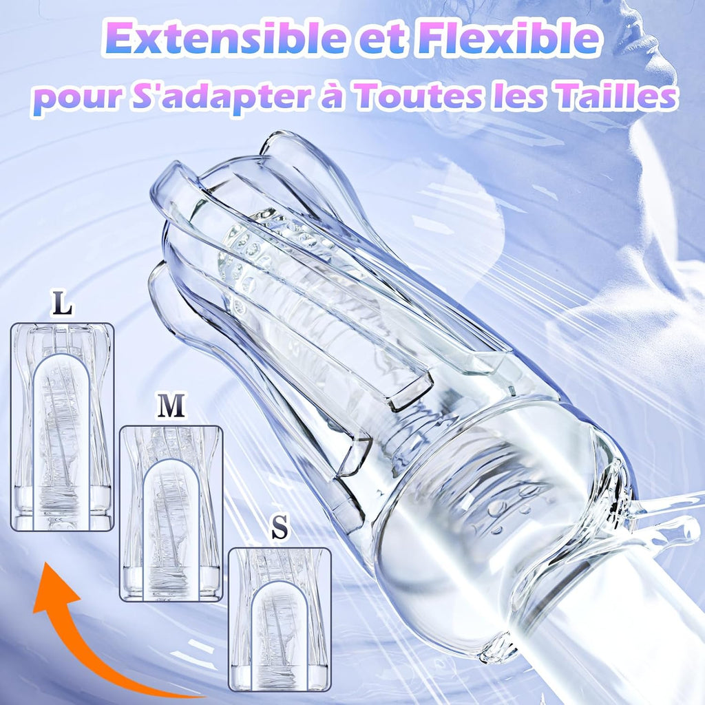 Masturbeuse Homme Sex Toys Realiste - Masturbâteur Mains Libres Sexes Plaisir Sextoyse Masturbateurs Masculins va et Vient, Poche Chatte 3D Vaginette Silicone Sextoy, Jouets Sexuels pour Hommes Solo