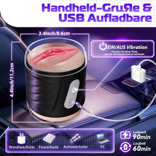 Charger l'image dans la galerie, Masturbateurs Masculins Sex Toys Masturbeuse Homme, Masturbâteur Homme Mains Libres avec 7 Modes de Vibration, 2 Moteurs Masturbateur Vaginette Sextoy Homme