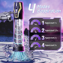 Charger l'image dans la galerie, Pompes à Pénis Vaginette Masturbateur Automatique - Contrôle Vocal Pompe Penis Sex Toýs Homme avec 4 Modes d'aspiration &amp; 4 Modes de Pompage, Masturbateurs Masculins Pompe a Penis Masturbeuse Homme