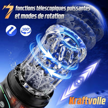 Charger l'image dans la galerie, Masturbateurs Masculins Sex Toys avec 7 Modes Télescopiques &amp; Rotation Et Succion, Automatique Masturbâteur Homme Mains Libres Vibration 3D Vaginette, Véritable Fellation Léchée Sex Toýs Homme