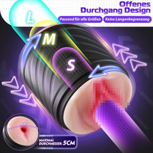 Charger l'image dans la galerie, Masturbateurs Masculins Sex Toys Masturbeuse Homme, Masturbâteur Homme Mains Libres avec 7 Modes de Vibration, 2 Moteurs Masturbateur Vaginette Sextoy Homme