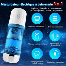 Charger l'image dans la galerie, Masturbeuse Homme，Masturbateurs Masculins，Avec 10 Modes de Vibration et 5 Modes de Succion ，Piston Rétractable et rotatif au Niveau du Gland，Masturbateur Automatique