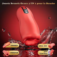 Charger l'image dans la galerie, Sex Toýs Homme Masturbateur Homme - Sextoy Masturbâteur Masculins Mains Libres, Vibro Vaginette Branleur Toys mit 9 Modes de Vibration &amp; 3 Modes de Succion Va et Vient, Suceur de Pénis Jouet Adulte