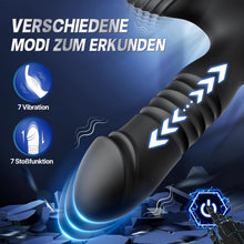 Charger l'image dans la galerie, Plug Anal Sextoyse Homme Sex, Vibromasseur Plugs Anals Sex Toys avec 7 fonctions de choc 7 Modes de Vibration avec anneau pénien stimulation de la prostate Sextoyse Couple Plaisir