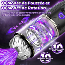 Charger l'image dans la galerie, Masturbateur Masculin Électrique Sex Toys - Masturbateur Masculin Automatique avec 10 Modes de Rotation et Modes de Poussée, Masturbateurs de Pénis avec Mode Rafale, Jouet Sexuel Pour Hommes