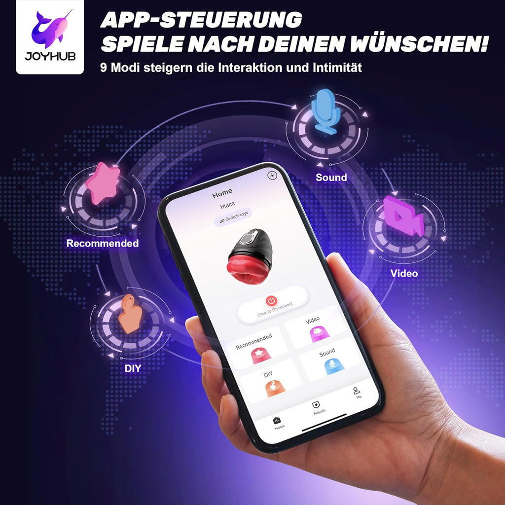 Masturbateurs Masculins Sex Toys avec 9 Modes de Vibration, Sex Toýs Homme Vibromasseur pour Pénis avec Contrôle par Application et Bâton Chauffant Vaginette Masturbateur Homme