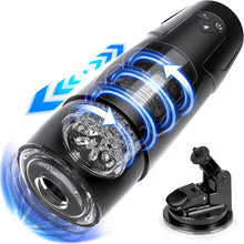 Charger l'image dans la galerie, Masturbeuse Homme Automatique Masturbateurs Masculins Mains Libres avec 7 Modes Télescopiques et Rotations, Masturbateur Homme Vaginette Sextoyse Homme Sex Toys