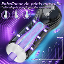 Charger l'image dans la galerie, Masturbateurs Masculins Sex Toýs Homme - Masturbateur Homme avec 7 Succion &amp; Vibration &amp; Échappement,Masturbâteur Homme Mains Llibres avec Écran LCD &amp; 3D Vaginette Ultra Réaliste, Sex Toys Couple.