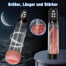Charger l'image dans la galerie, Pompe à Pénis Sex Toys Homme Masturbeuse, Jouet Adulte pompe à vide électrique pour pénis avec chatte de poche 4+3 modes d'aspiration, Sextoy Pompe à Vide Extender avec 2 anneaux en silicone