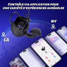 Charger l'image dans la galerie, Sex Toýs Homme Vibromasseur Masseurs de Prostate Anal Plug Anneau Pénien Retardateur 10 Mode Entraînement du Gland éjaculation Retardée Stimulateur Testiculaire Convient aux Hommes et aux Femmes