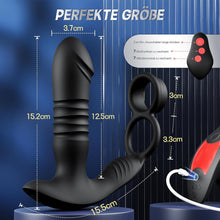 Charger l'image dans la galerie, Plug Anal Sextoyse Homme Sex, Vibromasseur Plugs Anals Sex Toys avec 7 fonctions de choc 7 Modes de Vibration avec anneau pénien stimulation de la prostate Sextoyse Couple Plaisir