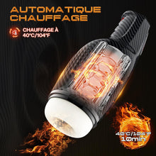 Charger l'image dans la galerie, Masturbâteur Homme Sex Toýs Homme - Masturbâteur Homme Mains Libres mains libres 5 modes d'aspiration et 10 modes de vibration,Chauffage vaginal simulé en 3D pour les hommes,Masturbateurs Masculins