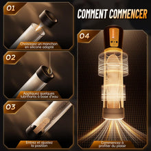 Charger l'image dans la galerie, Pompes à Pénis Masturbateur Sex Toýs Homme - Masturbâteur Homme Mains Libres avec 5 Succions et 6 Anneaux Péniens, Pompe a Penisse Électrique pour Agrandir son Pénis Masturbateurs Masculins Sex Toys