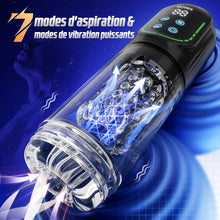 Charger l'image dans la galerie, Masturbateurs Masculins Sex Toys avec 7 Modes Télescopiques &amp; Rotation Et Succion, Automatique Masturbâteur Homme Mains Libres Vibration 3D Vaginette, Véritable Fellation Léchée Sex Toýs Homme