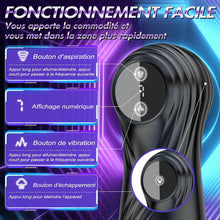 Charger l'image dans la galerie, Masturbateurs Masculins Sex Toýs Homme - Masturbateur Homme avec 7 Succion &amp; Vibration &amp; Échappement,Masturbâteur Homme Mains Llibres avec Écran LCD &amp; 3D Vaginette Ultra Réaliste, Sex Toys Couple.