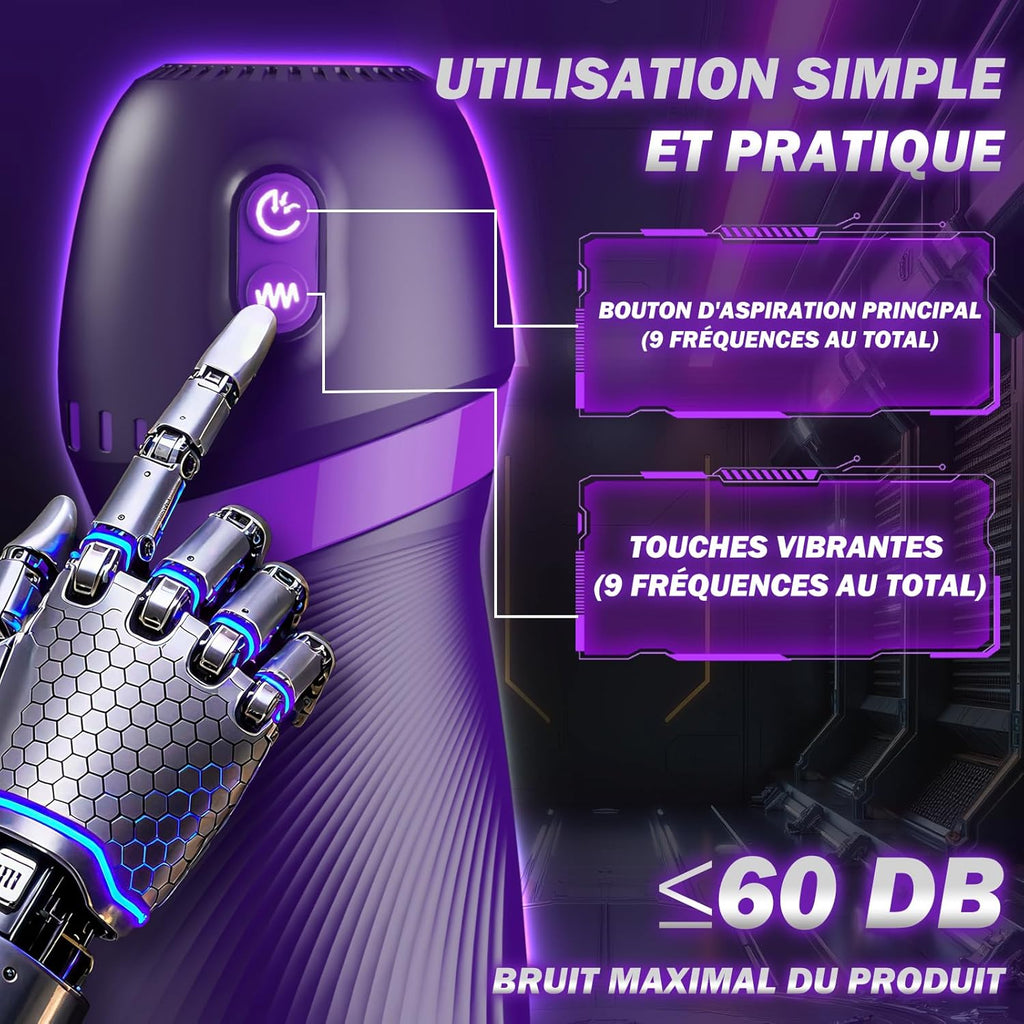 Masturbateurs Masculins Sex Toýs Homme Vaginette Ultra Réaliste avec 9 Modes vibration Et Succion Masturbâteur Homme Mains Libres Sex Toys APP Control Vibration 3D Silicone Sextoyse Sextoy homme