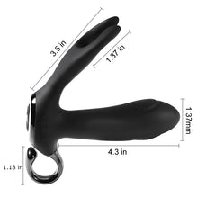 Charger l'image dans la galerie, Masseur de prostate avec fonction de vibration et de tapotement