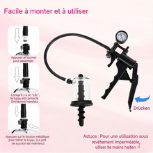 Charger l'image dans la galerie, Plug anal dilatateur avec pompe à vide, dilatateur anal, stimulateur anal et vaginal, plug anal dilatateur