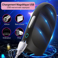 Charger l'image dans la galerie, Masturbateur électrique, exerceur de pénis, vibromasseur avec 10 modes de vibration, appareil de massage pour le pénis, masturbateur électrique, jouet sexuel à stimulations multiples pour homme, stimulateur de gland