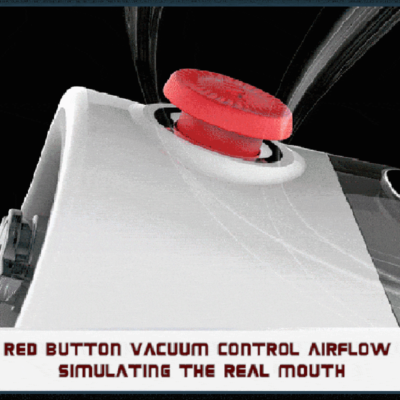 Masturbateur Fellation Chauffant à Vide avec Contrôle de la Gorge Profonde et 7 Modes de Vibration et 3 Modes de Succion