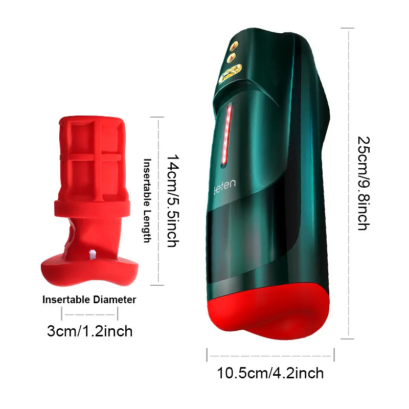 Masturbateur Vibrant pour Homme avec 6 Vitesses, Chauffage Rapide et Commande Vocale, Choisissez parmi 5 réglages de voix séduisants