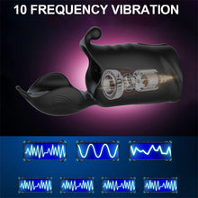 Charger l'image dans la galerie, Vibromasseur Penis Electrique 3 en 1 avec 10 Modes de Vibration, Les derniers moteurs doubles et de nombreuses options d’exercice