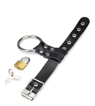 Charger l'image dans la galerie, Anneau cockring métal et cadenas