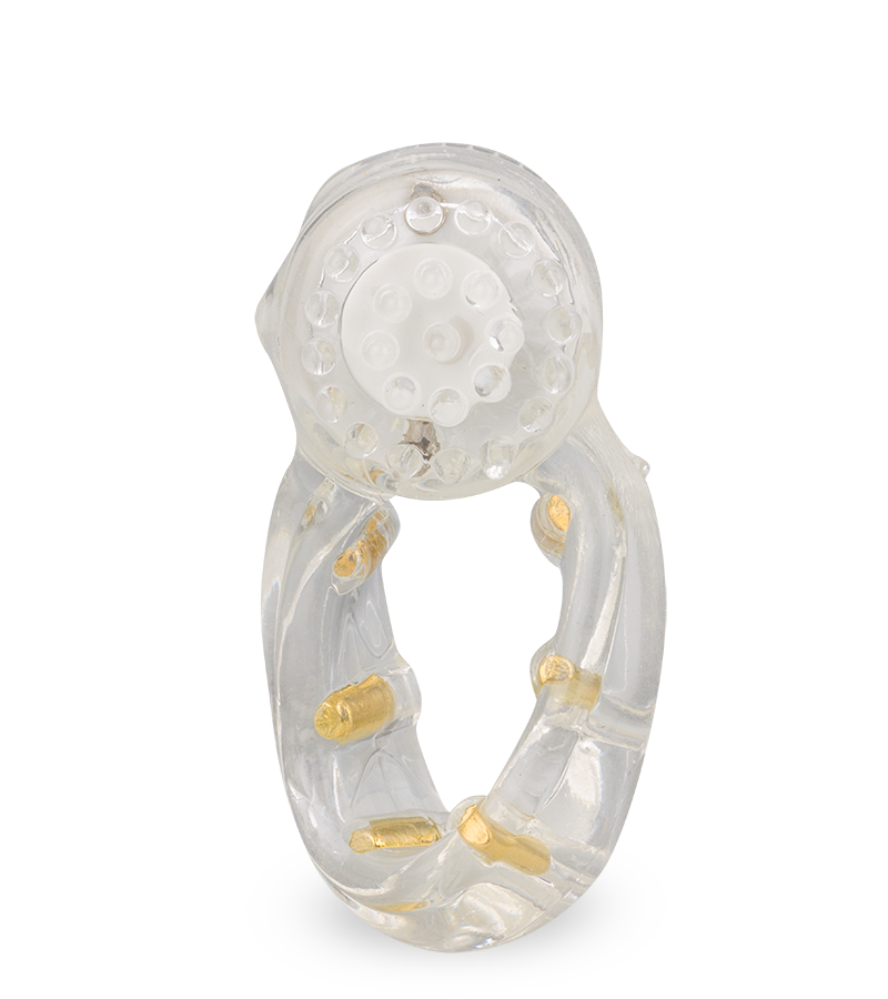 Anneau cockring picots transparent