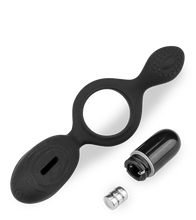 Charger l'image dans la galerie, Anneau pénien vibrant en silicone
