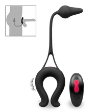 Charger l'image dans la galerie, Anneau vibrant avec plug anal Lucifer