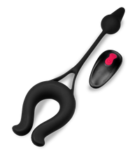 Charger l'image dans la galerie, Anneau vibrant avec plug anal Lucifer