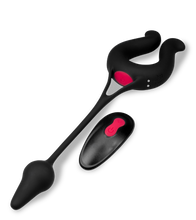 Charger l'image dans la galerie, Anneau vibrant avec plug anal Lucifer