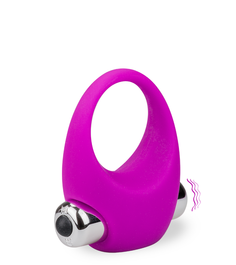 Anneau vibrant en silicone médical Flirt