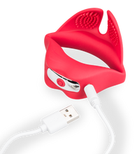 Charger l'image dans la galerie, Anneau vibrant masseur de testicules Red Lips
