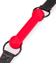 Charger l'image dans la galerie, Bâillon mors en silicone et similicuir