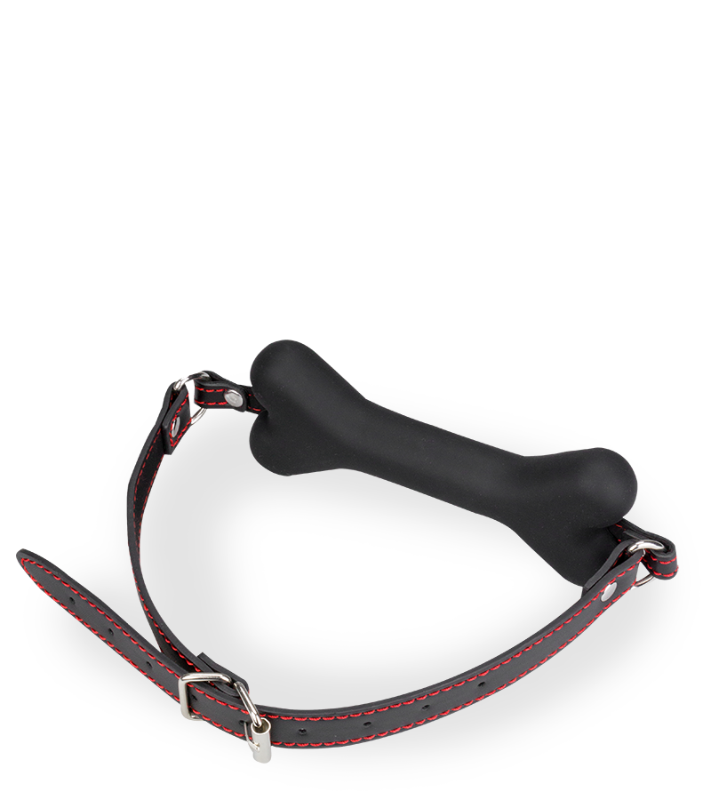 Bâillon os en silicone 15,0cm Puppy Play